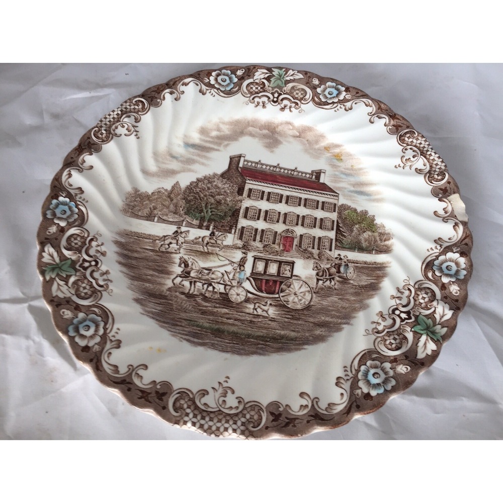 Collectible JOHNSON BROTHERS Heritage Hall 4411 Scenic Plate Made in England